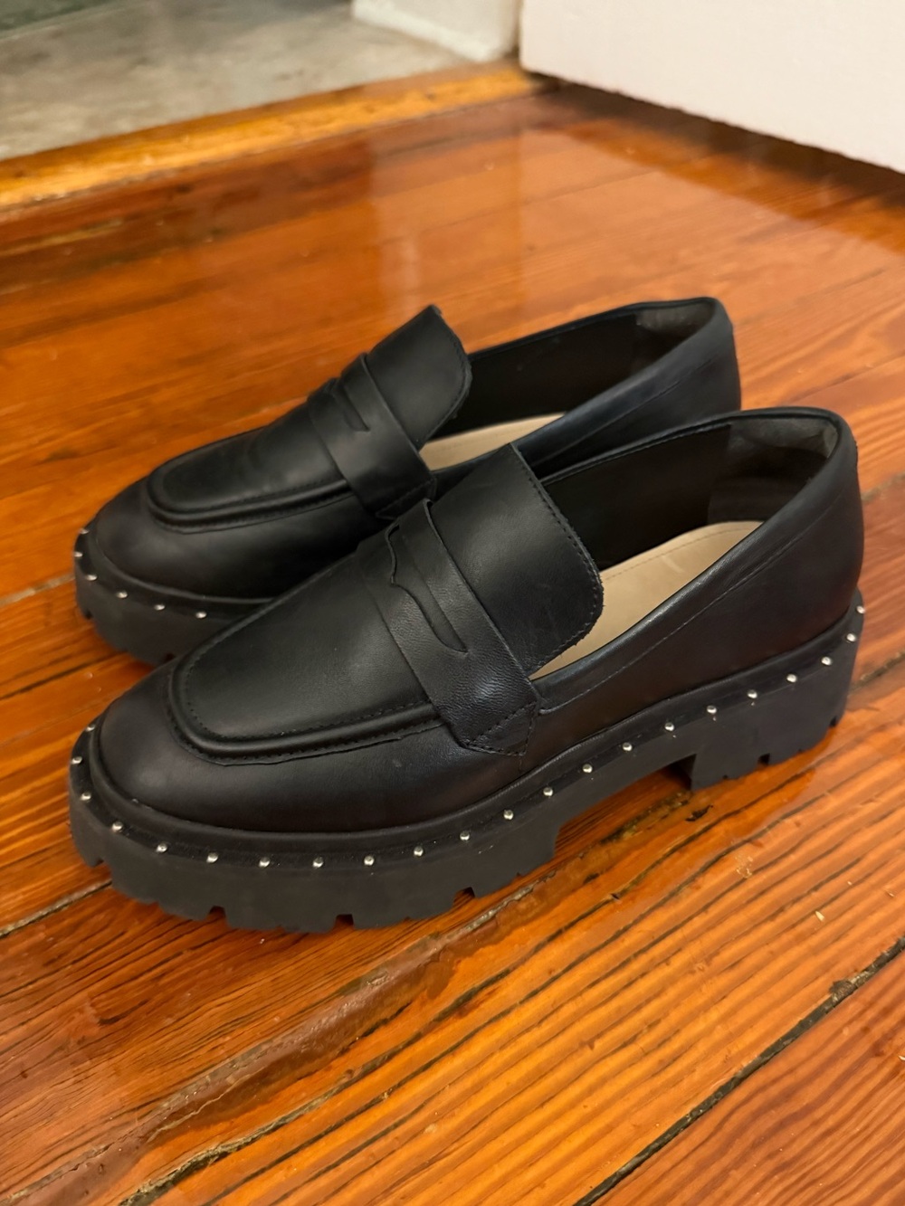 Schutz Christie Black Loafer
